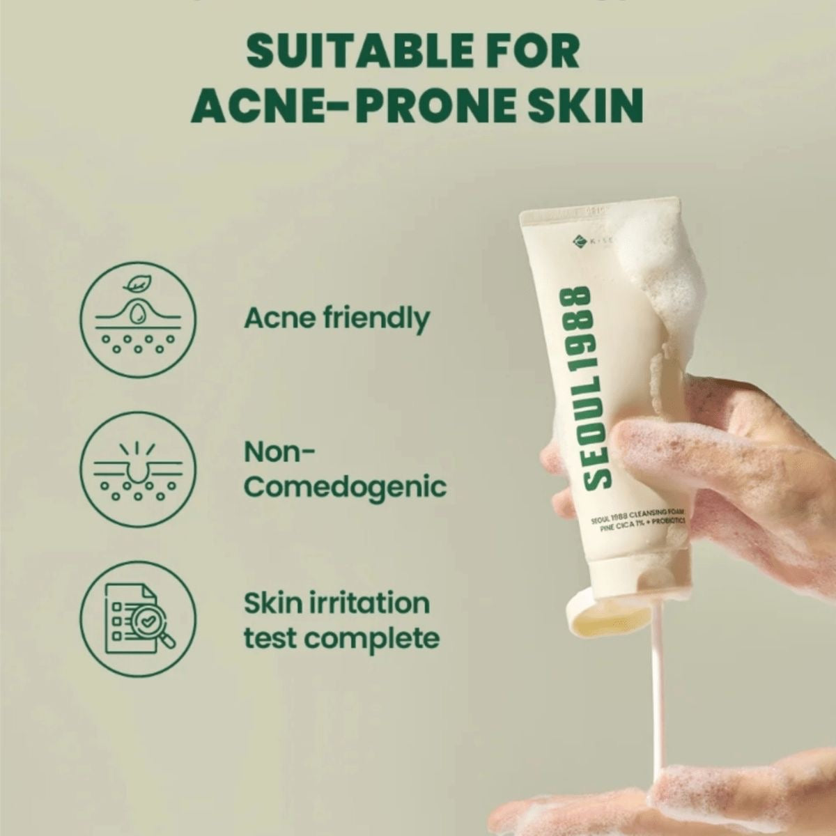 Cleansing Foam: Pine Cica 1% + Probiotics