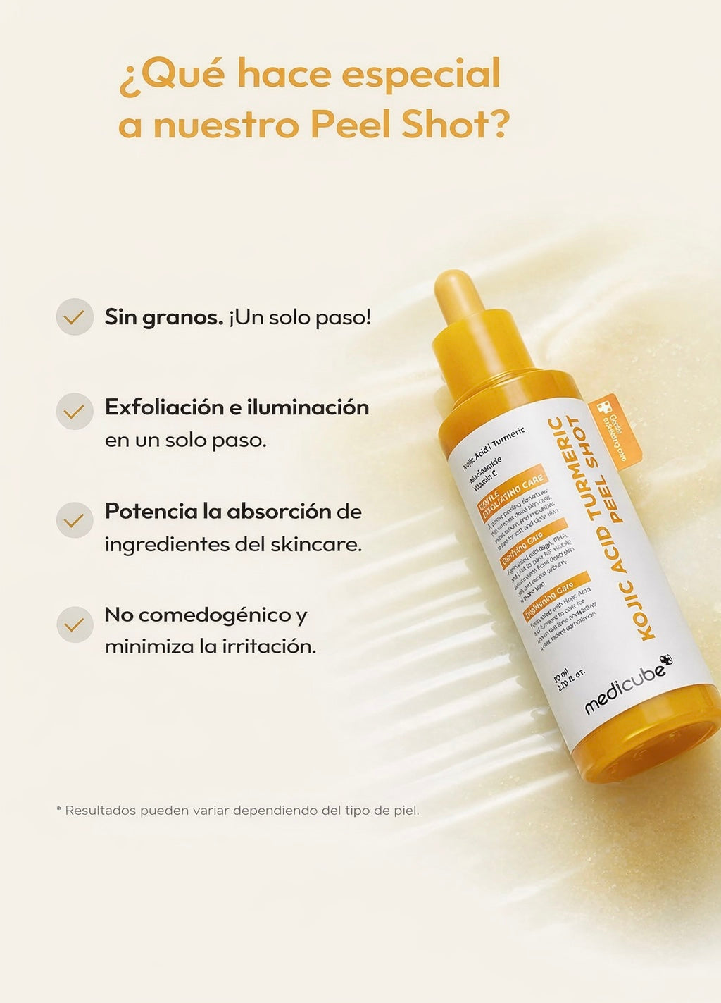 Kojic Acid Turmeric Peel Shot