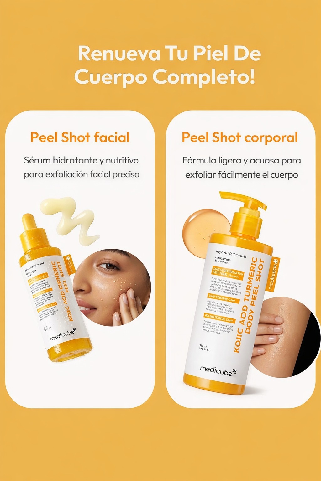 Kojic Acid Turmeric Body Peel Shot